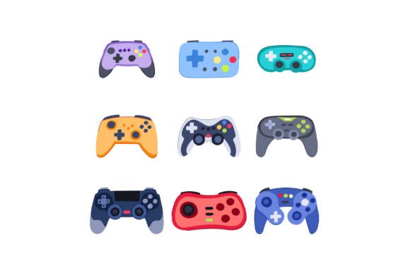 Download Gamepad Set Cartoon Vector Illustration - Premium Resources