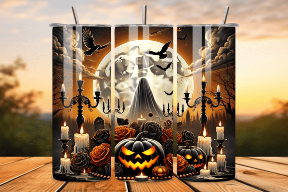 Download Gothic Spooky Ghost 20oz Tumbler Wrap - Gothic spooky Collection