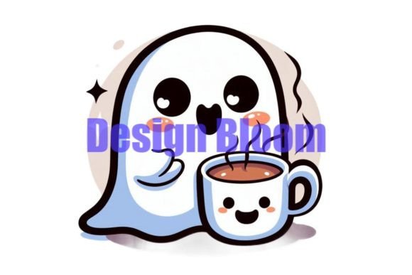 Download Coffee Ghost Halloween Artwork - Halloween artwork Collection