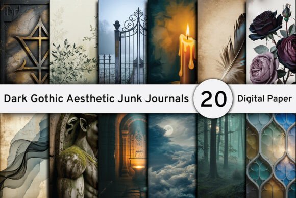 Download Dark Gothic Aesthetic Junk Journals - Gothic aesthetic Collection